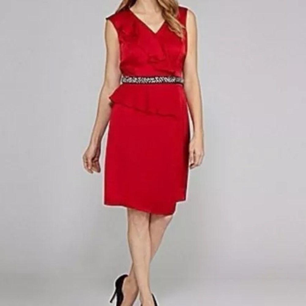 Antonio Melani red dress size 0 - Picture 1 of 5